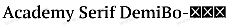 Academy Serif DemiBo字体转换